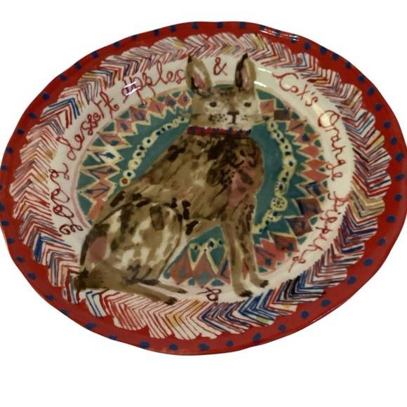 Anthropologie Woodland Picnic Collection Plates By Cornelia O'Donovan Set Of 4 - Picture 2 of 13